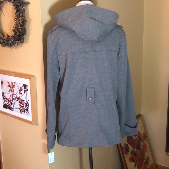 LEE Size Large Hoodie Button-Front Sweatshirt Cozy Classic Easy-Wear $58 NEW - Picture 6 of 15